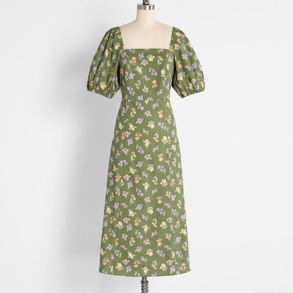 Princess Highway Promising in Posies midi dress